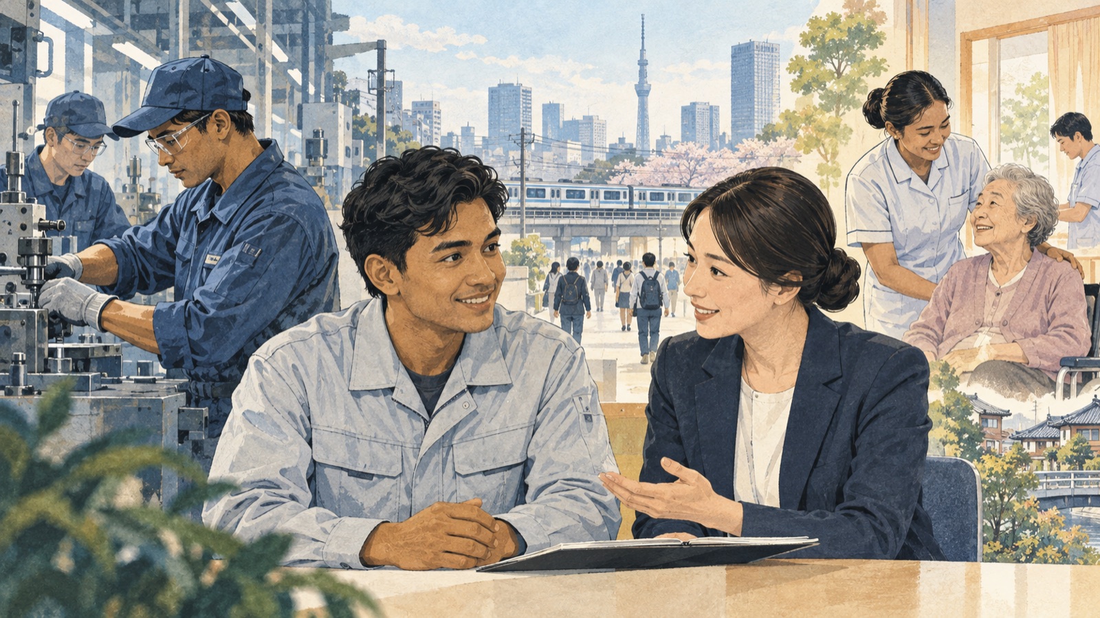 運営法人に関わるイラスト