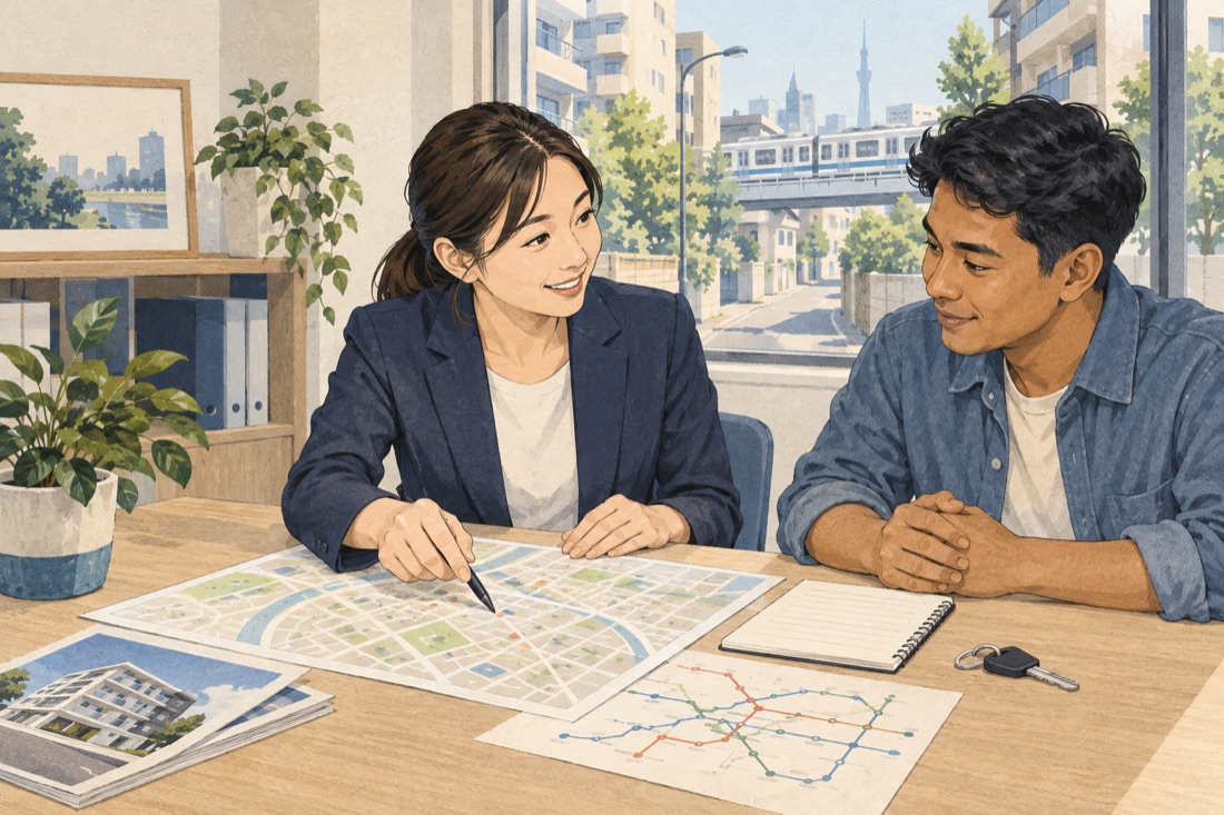 登録支援機関の支援に関わるイラスト