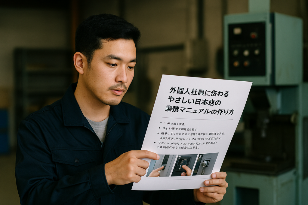 外国人社員に伝わるやさしい日本語の業務マニュアルの作り方
